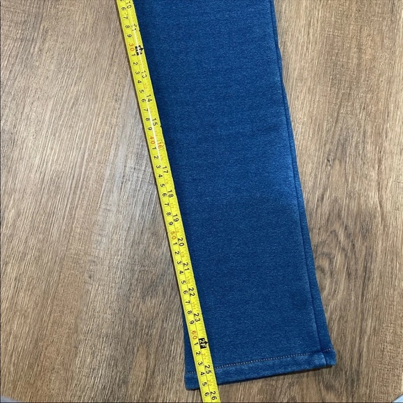 Maternity Fleece Skinny Jeans Blue - Picture 7 of 9